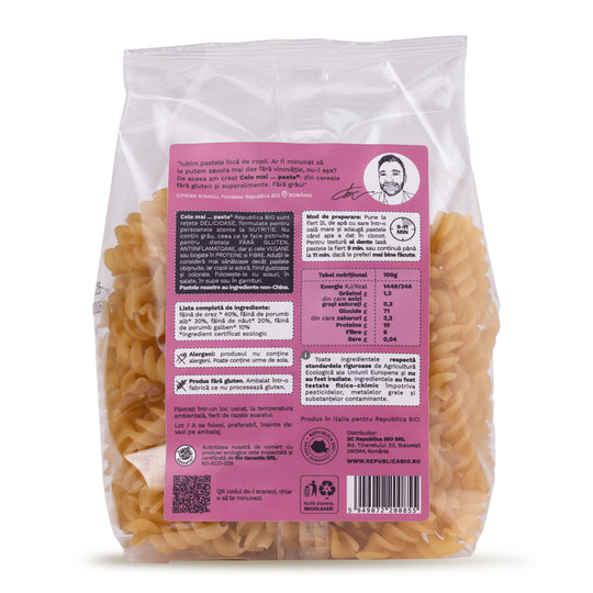 Cele mai…PASTE Reteta 2 Orez Porumb Naut, fara gluten, ecologic, Republica BIO, 250g